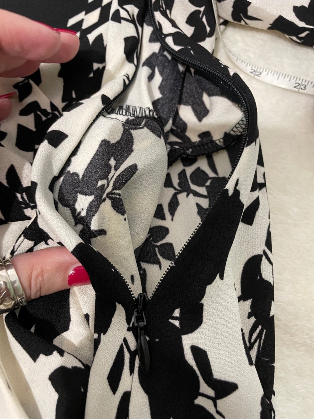 CAbi Black & White Graphic Print Top - Picture 16 of 16